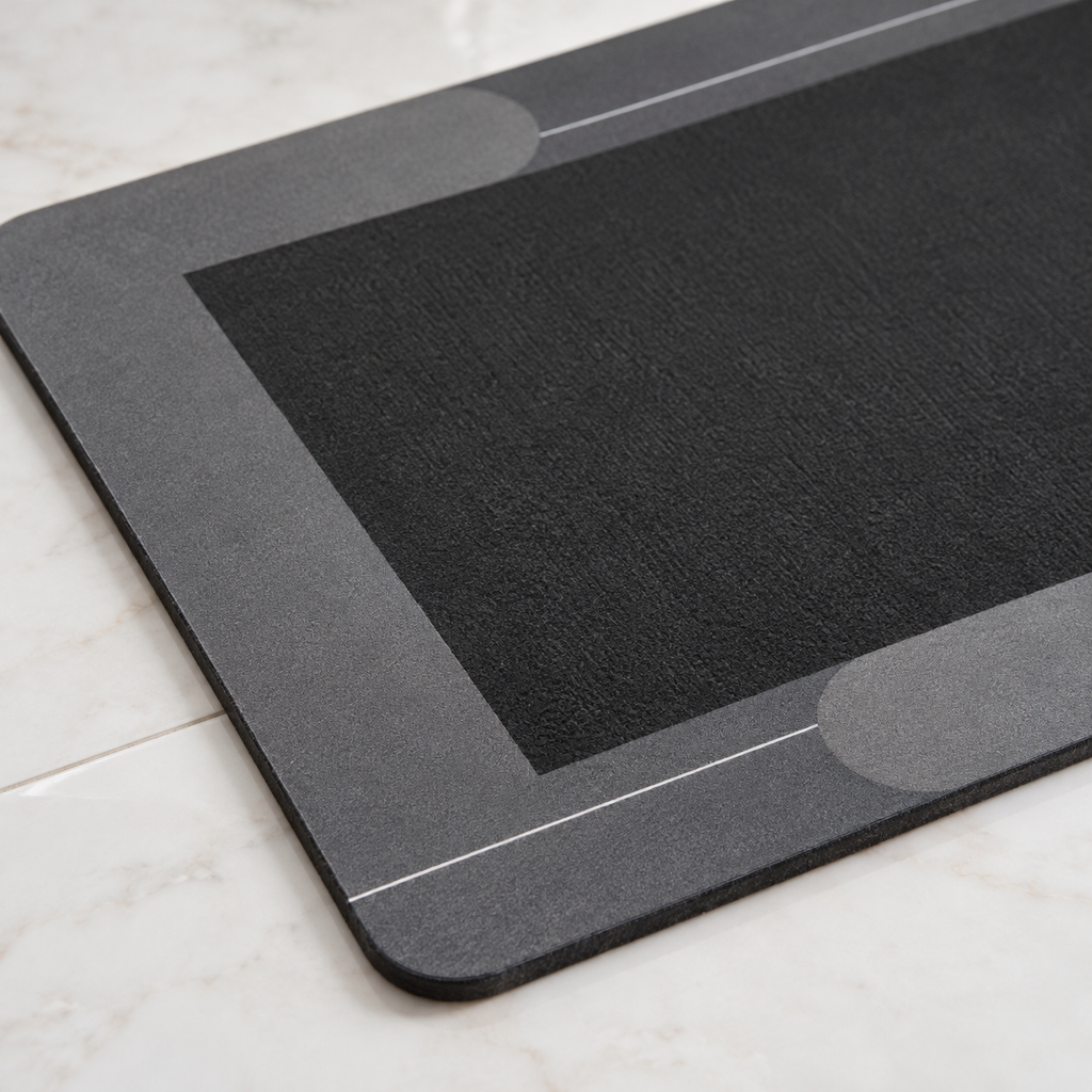 Tapete HOME · Negro y gris — detalle Vendalia