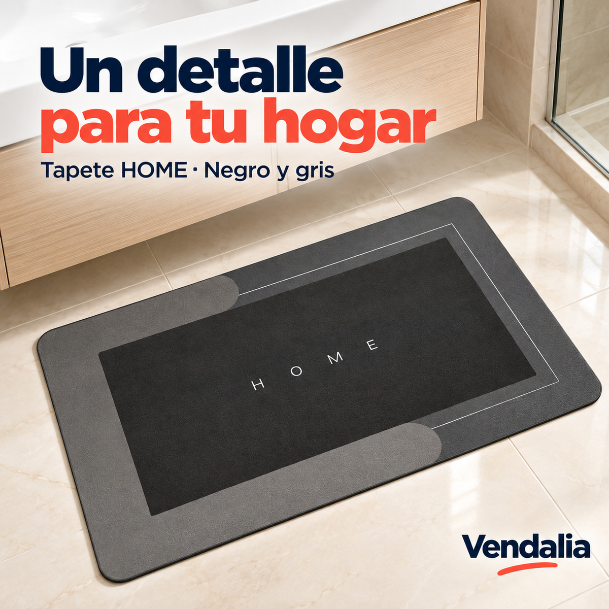 Tapete HOME · Negro y gris — portada Vendalia