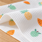 Detalle de la textura y estampado del paño