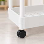Detalle de Carrito de almacenamiento plástico, 5 niveles, con ruedas · SKU 52582