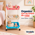 Carrito organizador de tres niveles en colores — portada Vendalia
