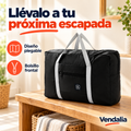 Bolso de viaje plegable negro — portada Vendalia — SKU 52608