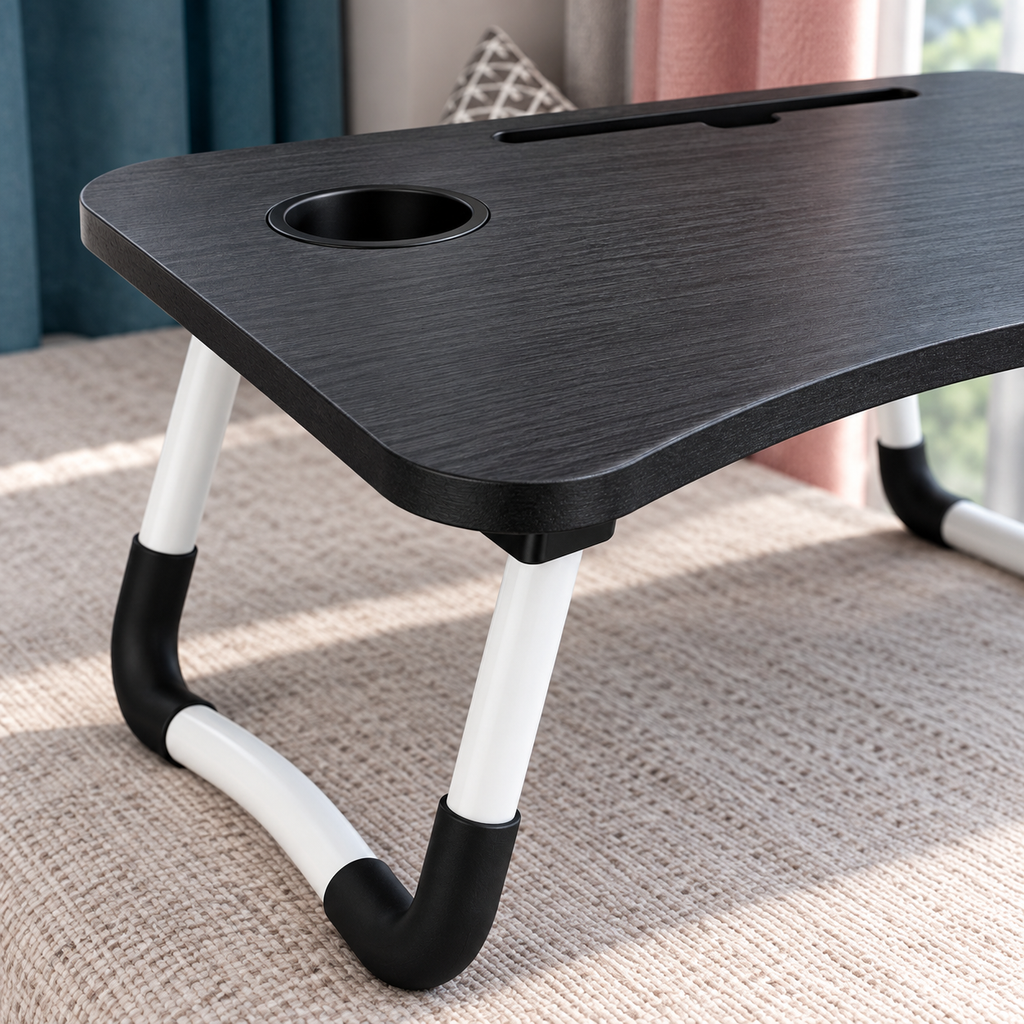 Mesa plegable para cama o sofá — detalle Vendalia