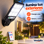 Portada Vendalia de Lámpara Solar LED con Sensor y Control