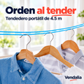 Tendedero antideslizante y resistente al viento · Portada Vendalia · SKU 52668