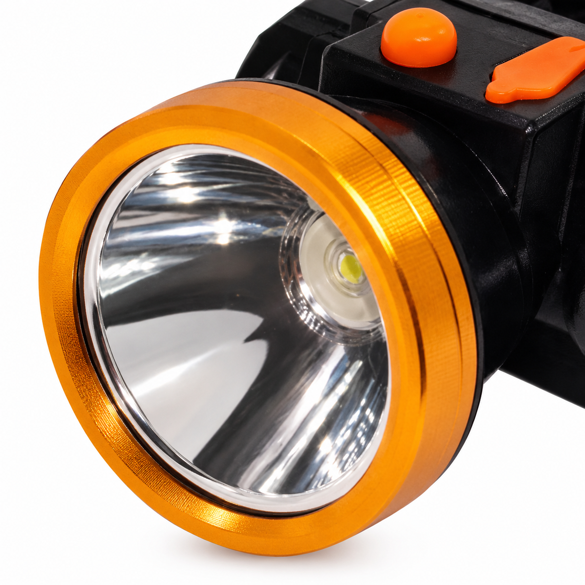 Detalle de Lámpara frontal LED con banda ajustable