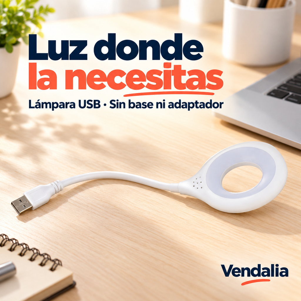 Portada Vendalia de Lámpara LED con Conexión USB