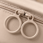 Set beige de siete bolsas organizadoras de viaje — detalle