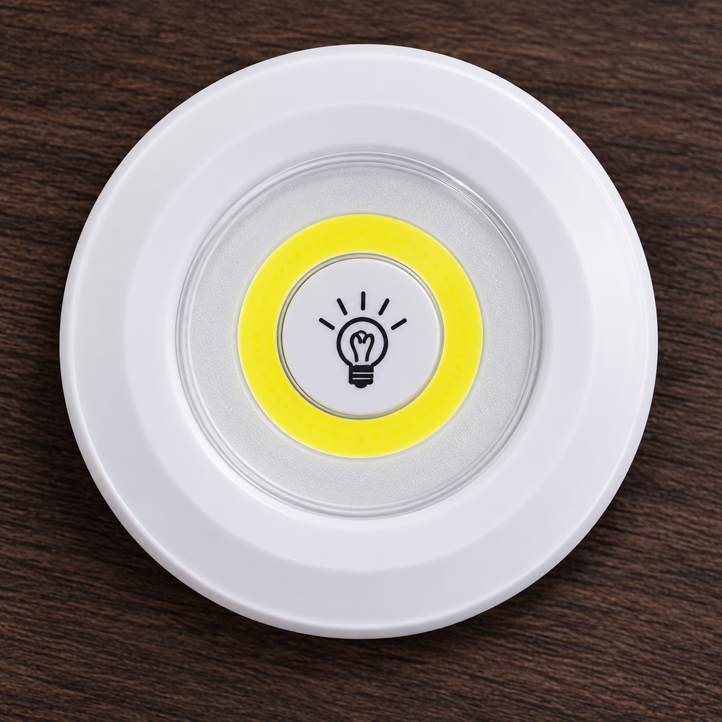 Detalle de Set de 3 luces LED con control