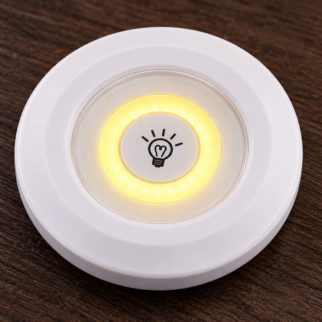 Detalle de Set de 3 luces LED cálidas con control