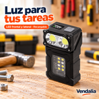 Portada Vendalia de Linterna led multifuncional recargable de alta potencia
