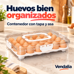 Contenedor transparente para 24 huevos — Vendalia