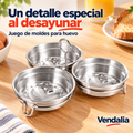 Juego de tres moldes para huevos con soporte — Vendalia