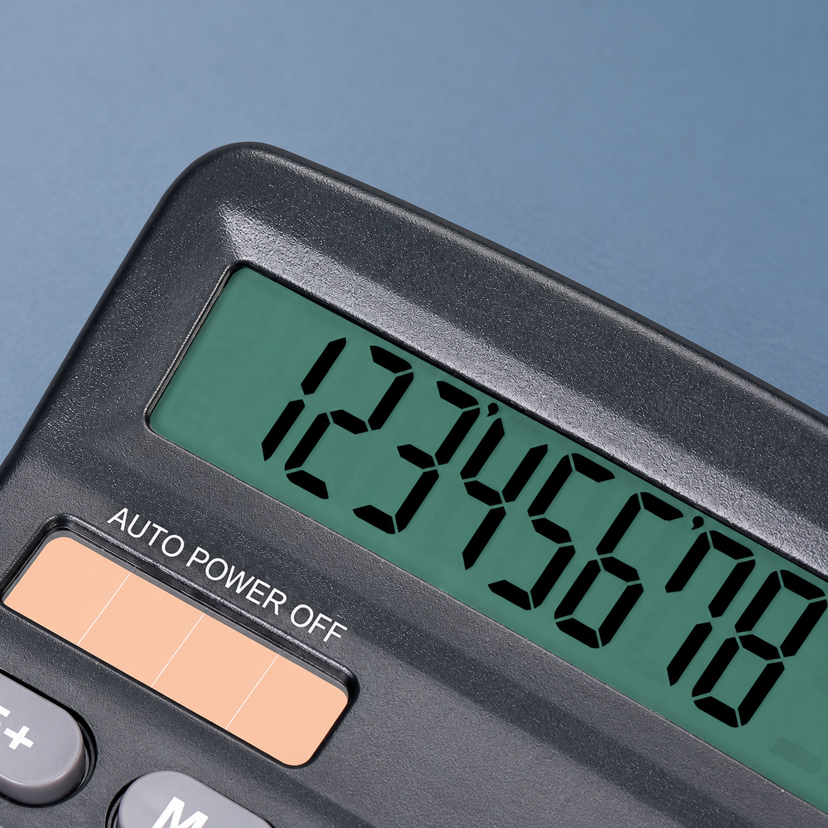 Detalle de la pantalla y acabado de la calculadora — Vendalia