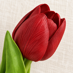 Tulipán artificial rojo vino — detalle del producto
