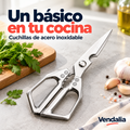 Tijeras de cocina metálicas multifuncionales. Portada Vendalia.