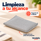 Fibra metálica rectangular: muestra de una pieza del paquete de cuatro.