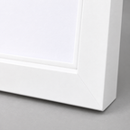 Portarretrato blanco para foto de 8 × 10 pulgadas — detalle