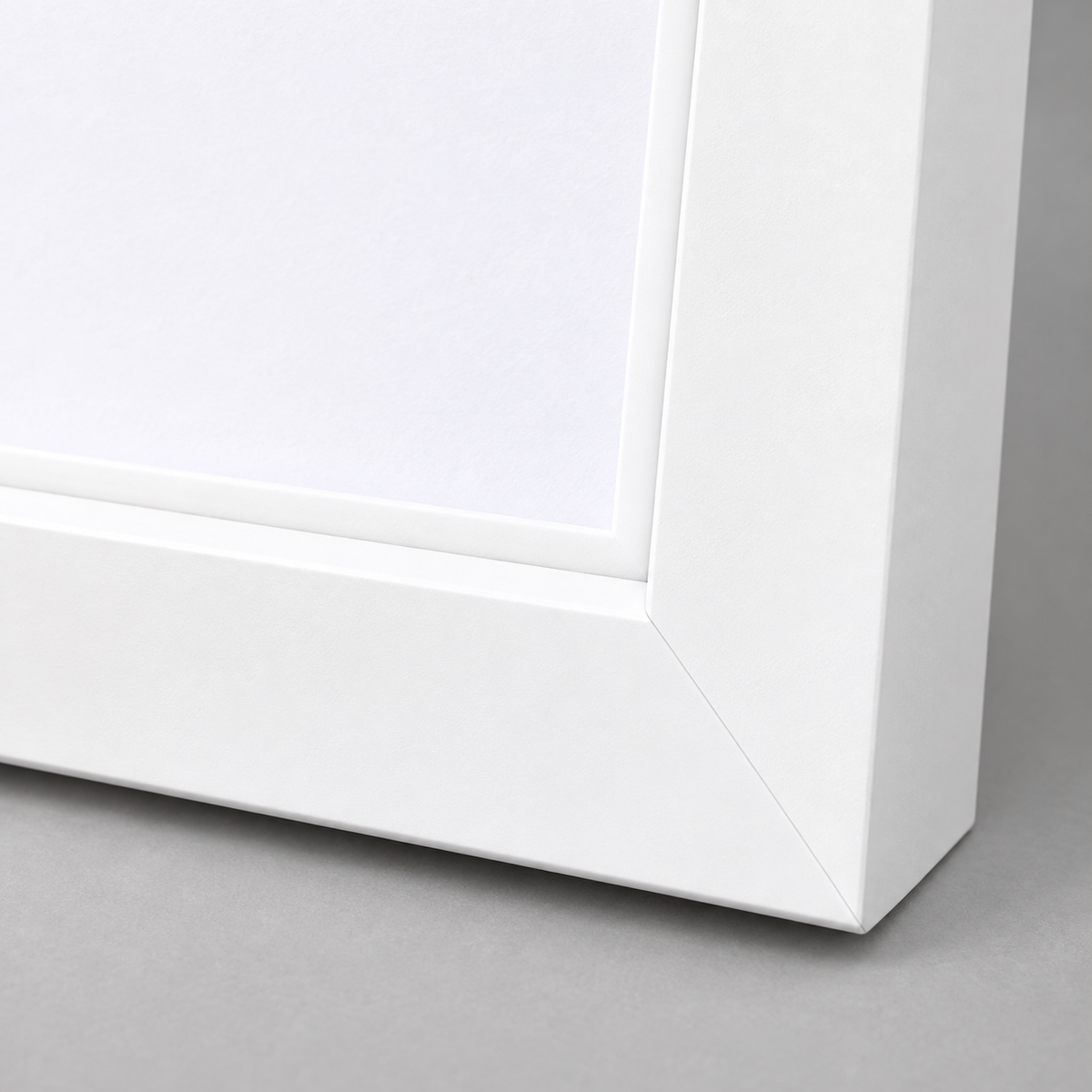 Portarretrato blanco para foto de 8 × 10 pulgadas — detalle