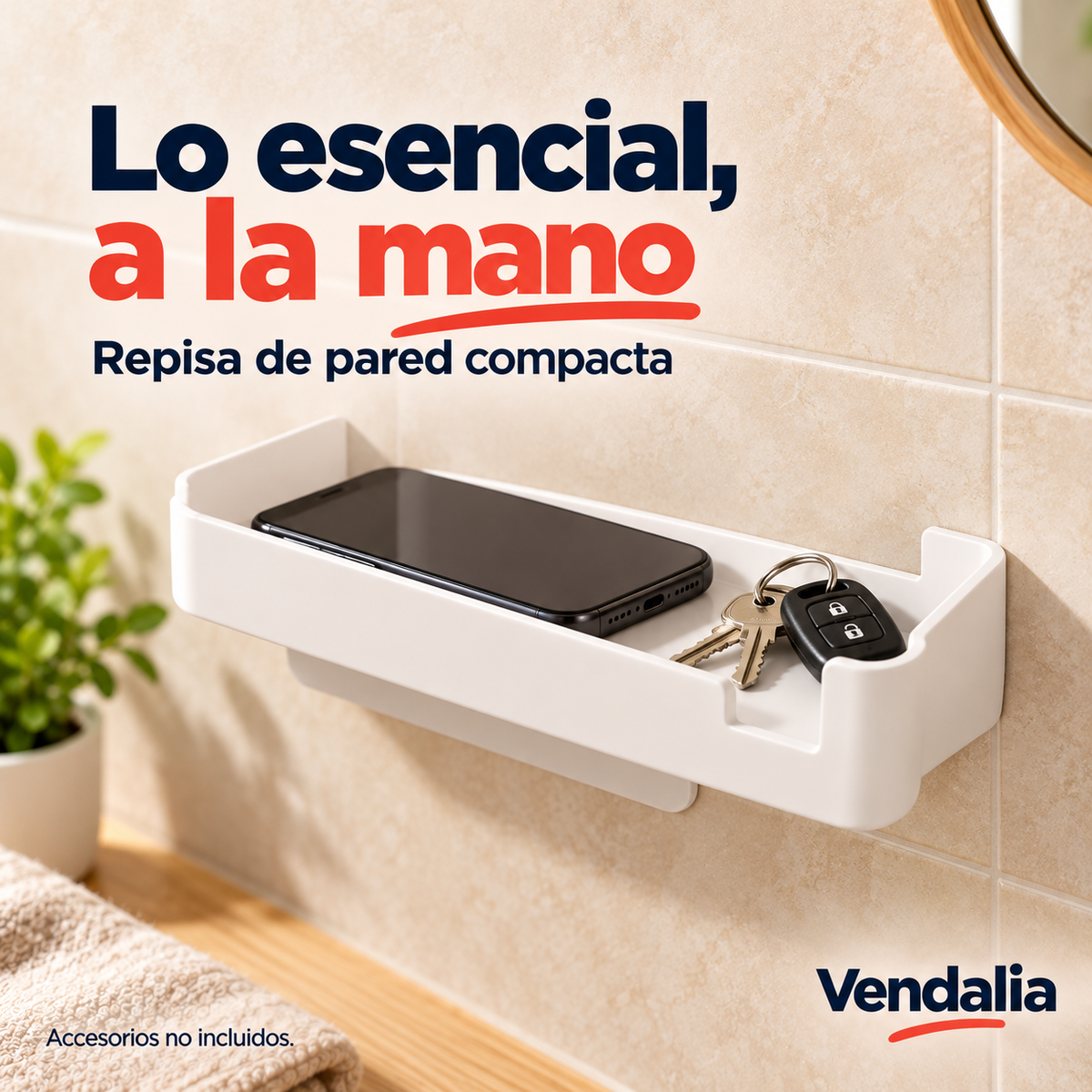 Repisa de pared blanco — portada Vendalia