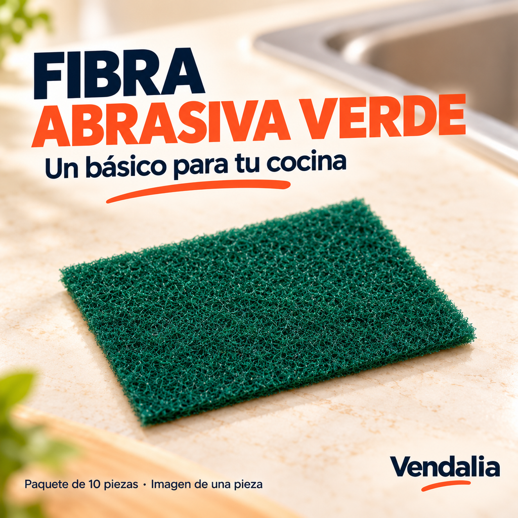 FIBRA ABRASIVA VERDE · presentación Vendalia · SKU 53416