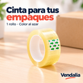 Cinta para tus empaques — Vendalia. 1 rollo · Color al azar