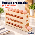 Organizador de huevos color crema de cuatro niveles · portada Vendalia