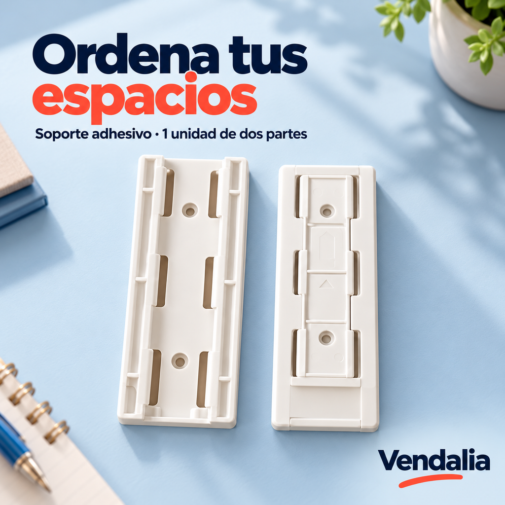 Ordena tus espacios — Vendalia. Soporte adhesivo · 1 unidad de dos partes