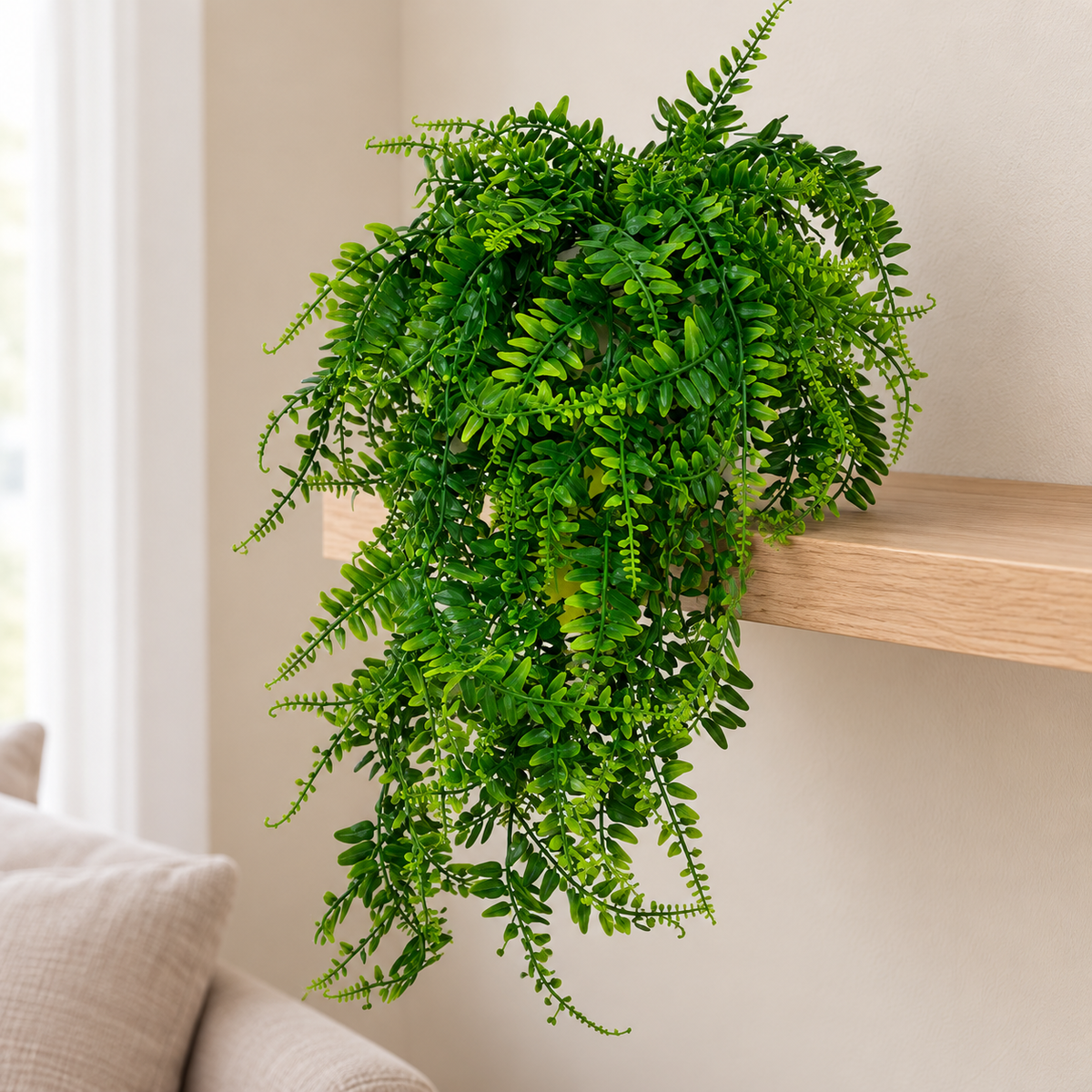 Planta artificial Tipo Helecho · Paquete de 4 piezas · Vista de detalle · SKU 53443