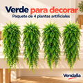 Planta artificial Tipo Helecho · Paquete de 4 piezas · Portada Vendalia · SKU 53443