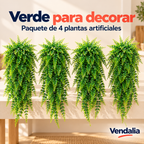 Planta artificial Tipo Helecho · Paquete de 4 piezas · Portada Vendalia · SKU 53443
