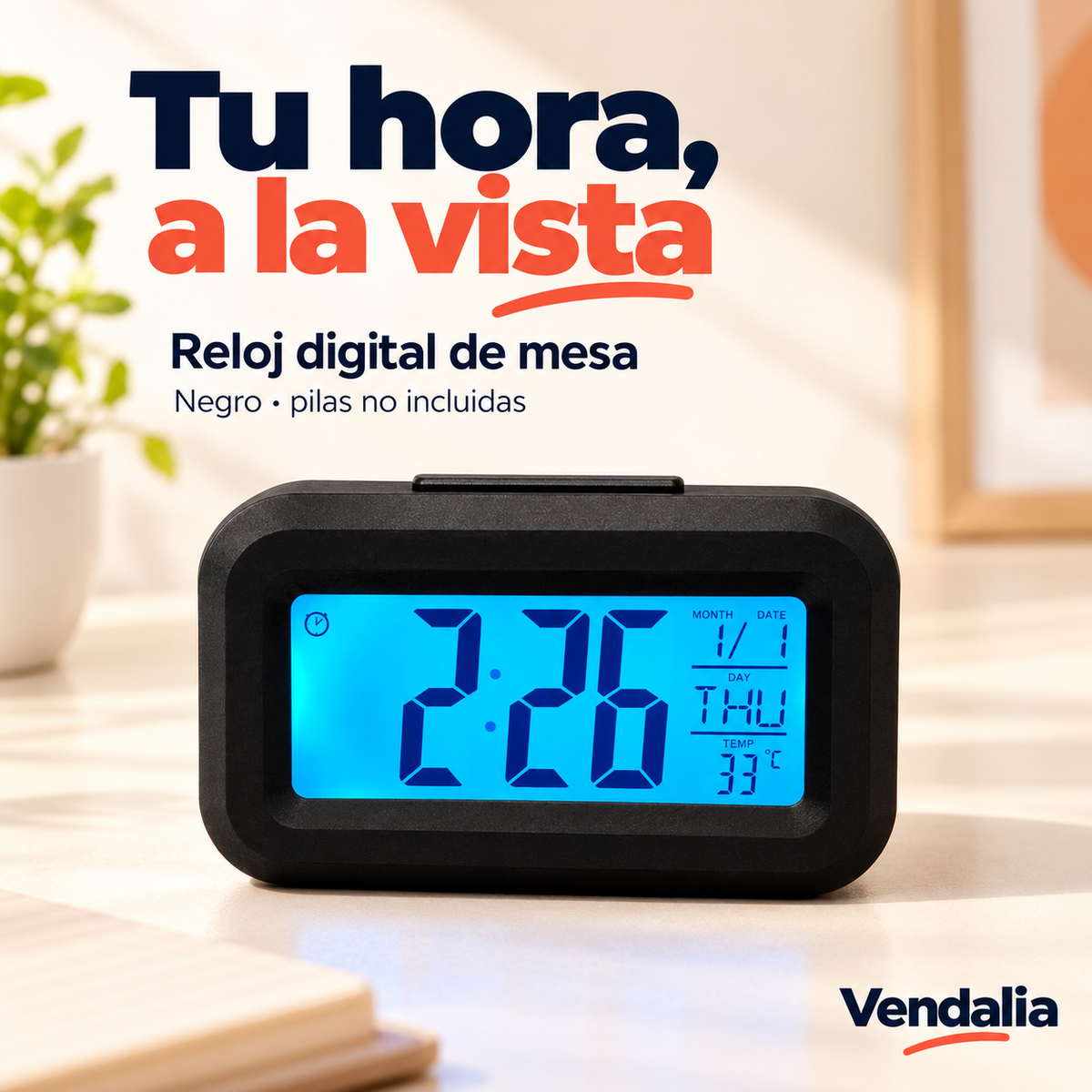 Tu hora, a la vista · presentación Vendalia · SKU 53459