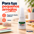Pegamento líquido Oily Glue en frasco blanco, portada — Vendalia