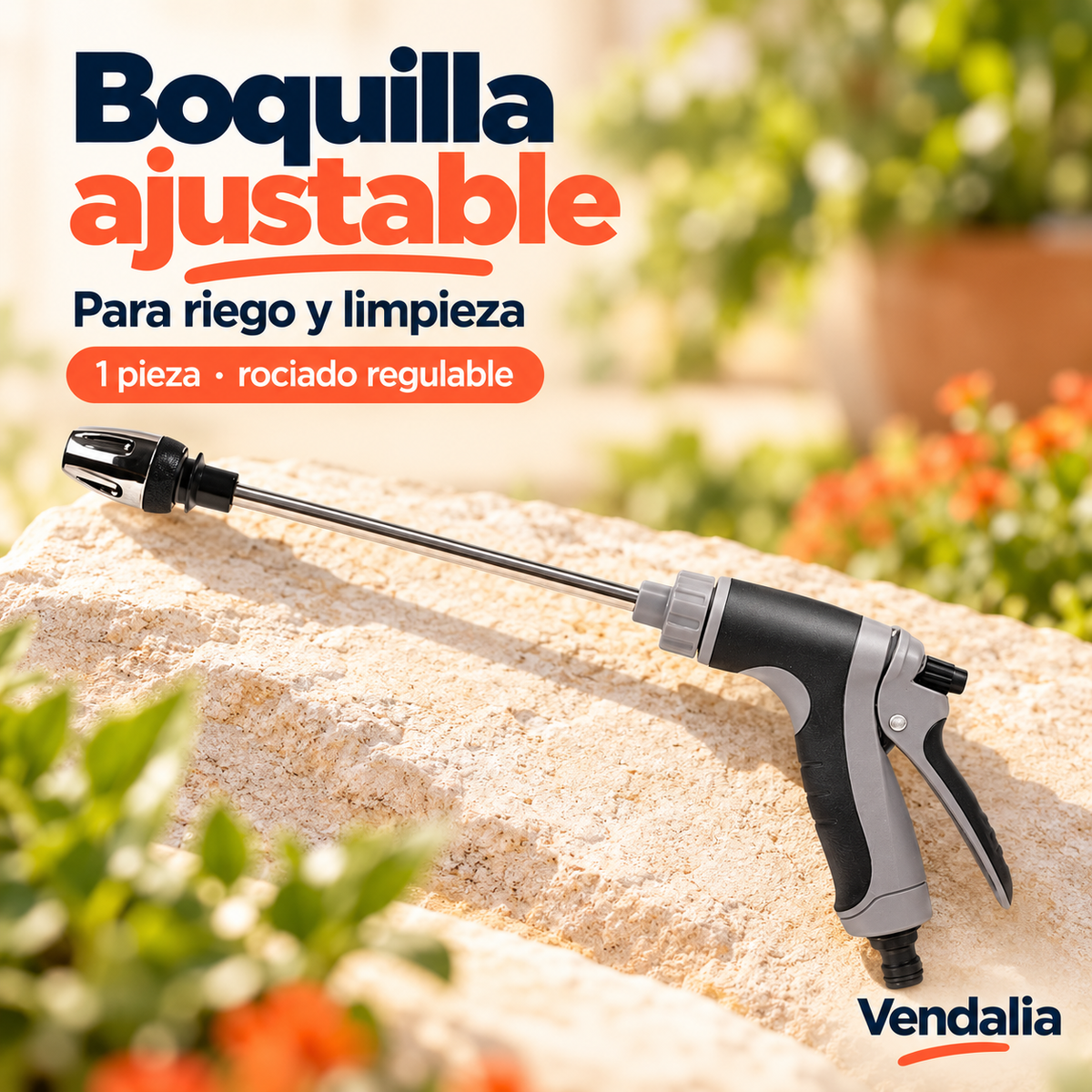 Boquilla ajustable · presentación Vendalia · SKU 53507