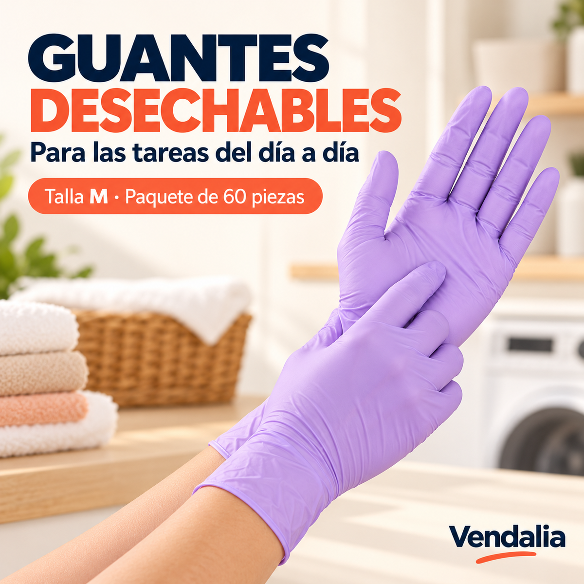 GUANTES DESECHABLES · presentación Vendalia · SKU 53541