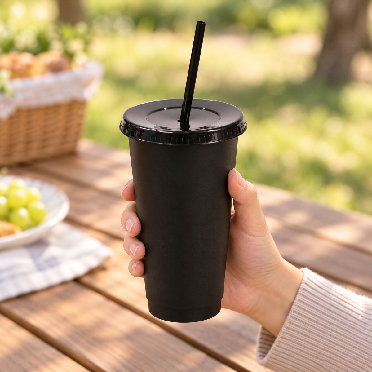 Vista de un vaso del paquete; color de ejemplo sujeto a disponibilidad