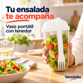 Vaso Mezclador para Ensalada con Tenedor — portada Vendalia.