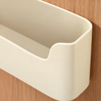 Organizador adhesivo de pared beige hueso — detalle del producto
