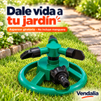 Portada Vendalia de Aspersor giratorio de jardín de plástico con base