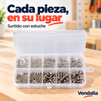 Kit de tornillos, tuercas y arandelas con estuche — Vendalia