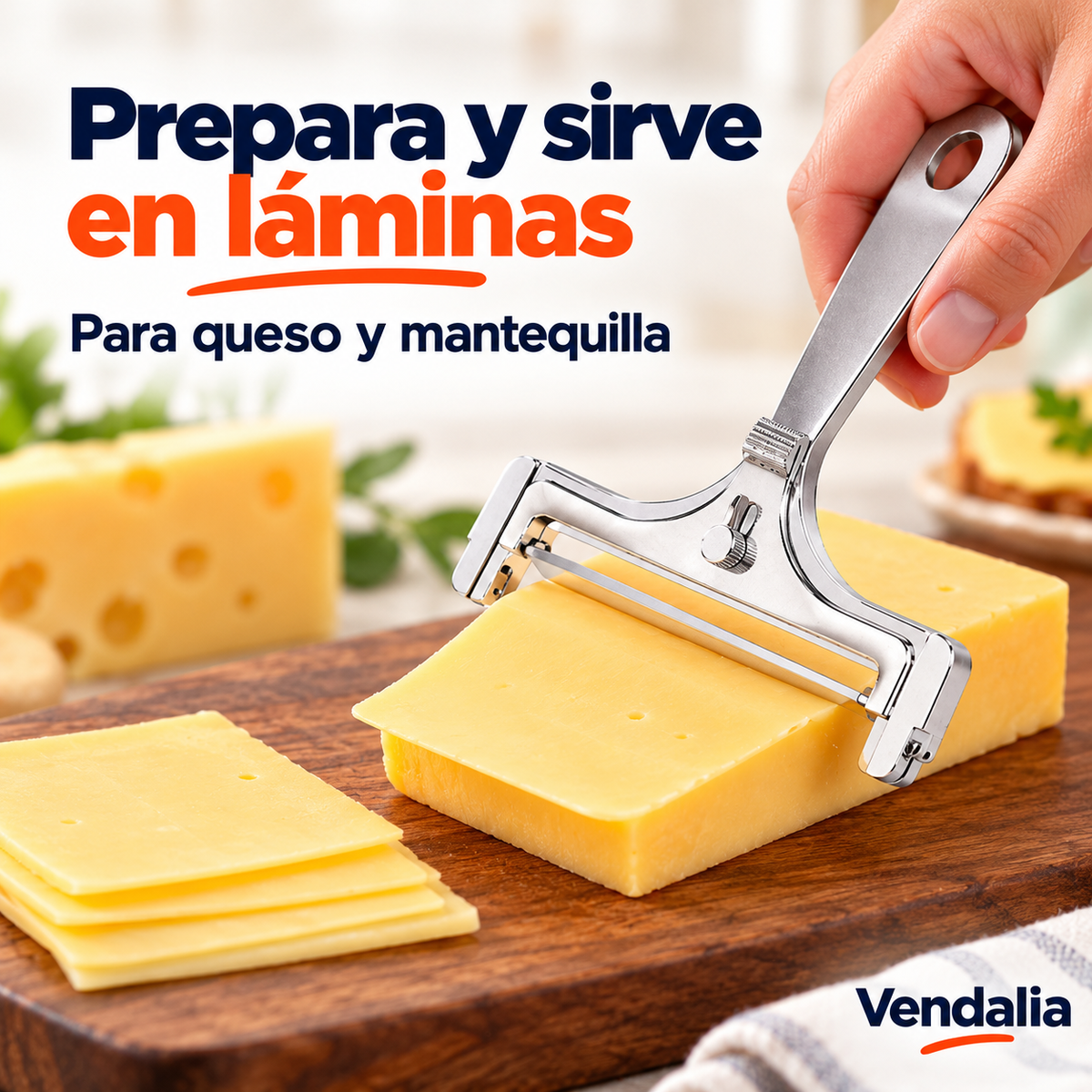 Rebanador de Queso y Mantequilla — portada Vendalia.