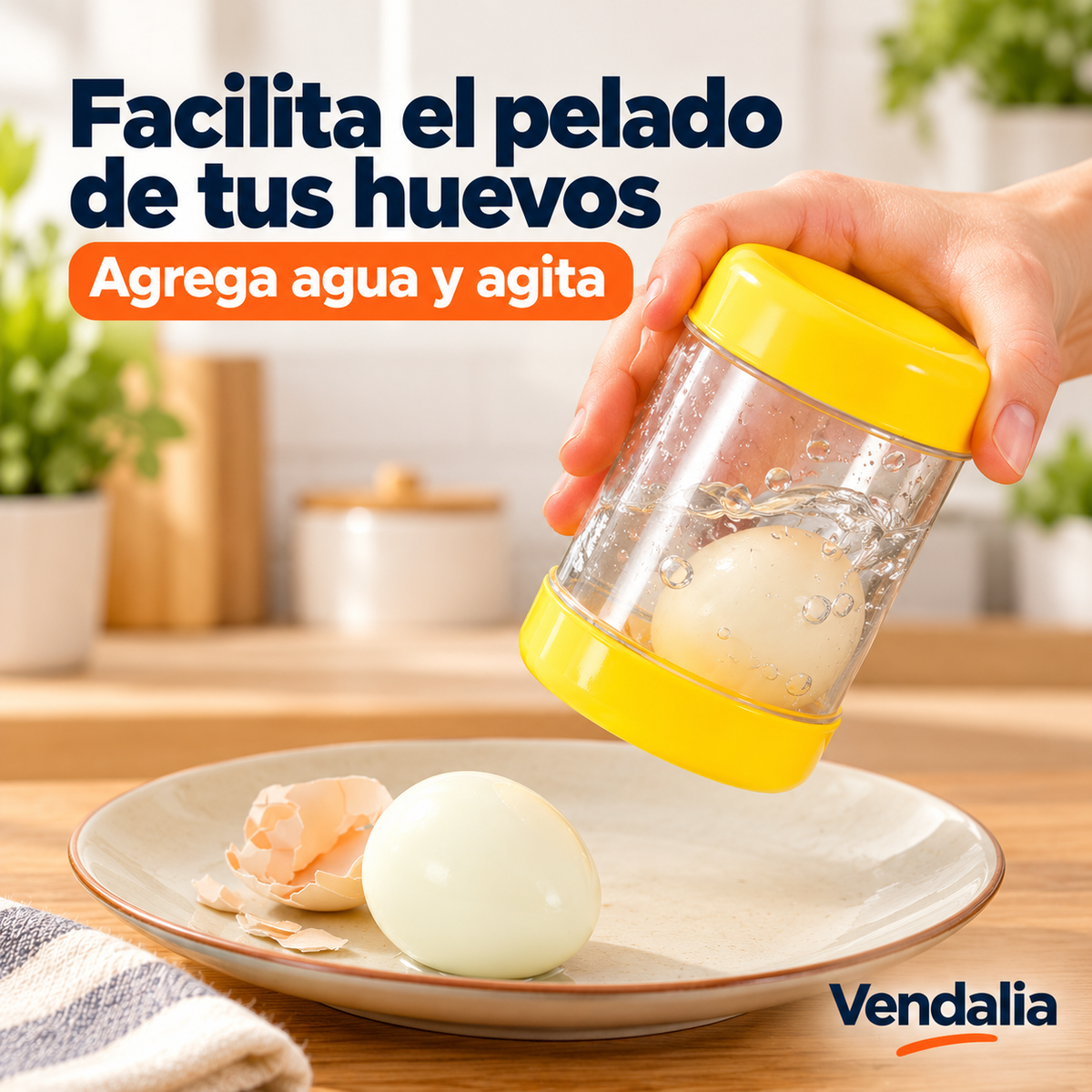 Pelador de Huevos Cocidos — portada Vendalia.