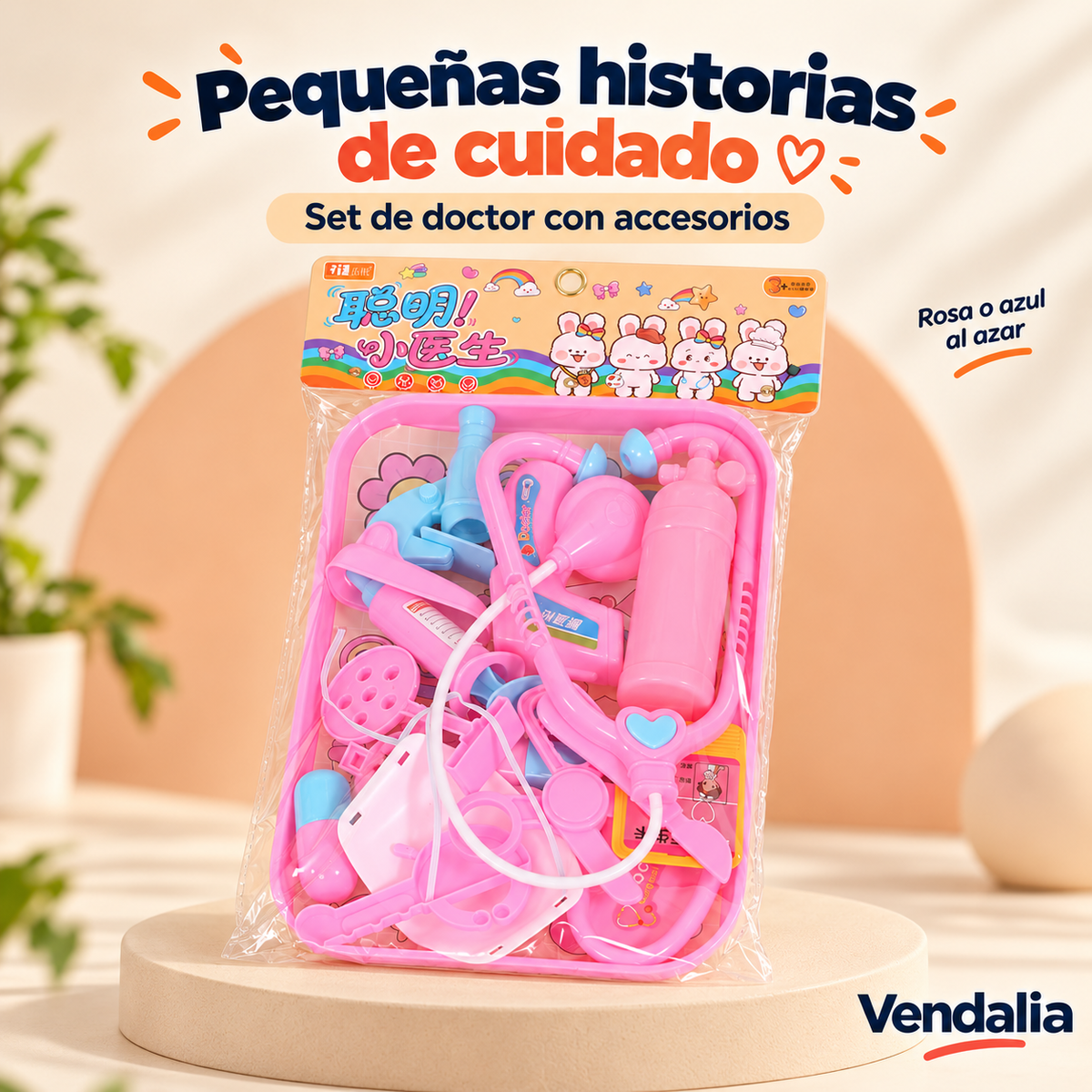 Portada Vendalia: Set de doctor infantil con accesorios