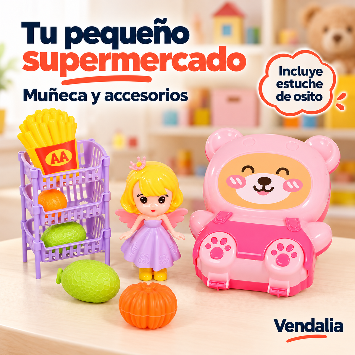 Portada Vendalia de Muñeca y accesorios de supermercado