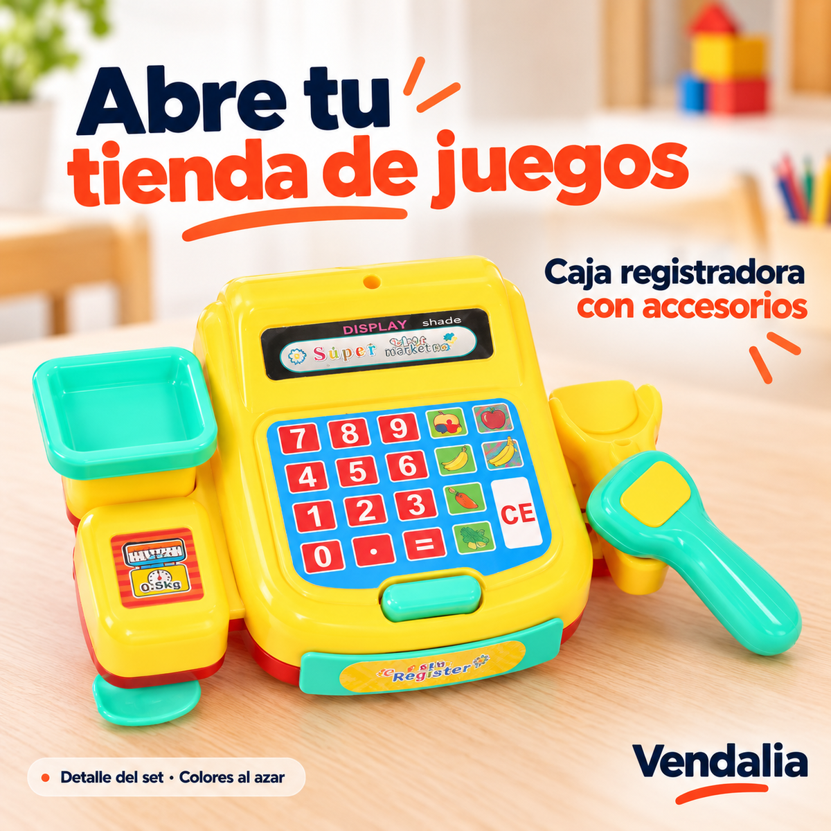 Portada Vendalia de Caja registradora de juguete