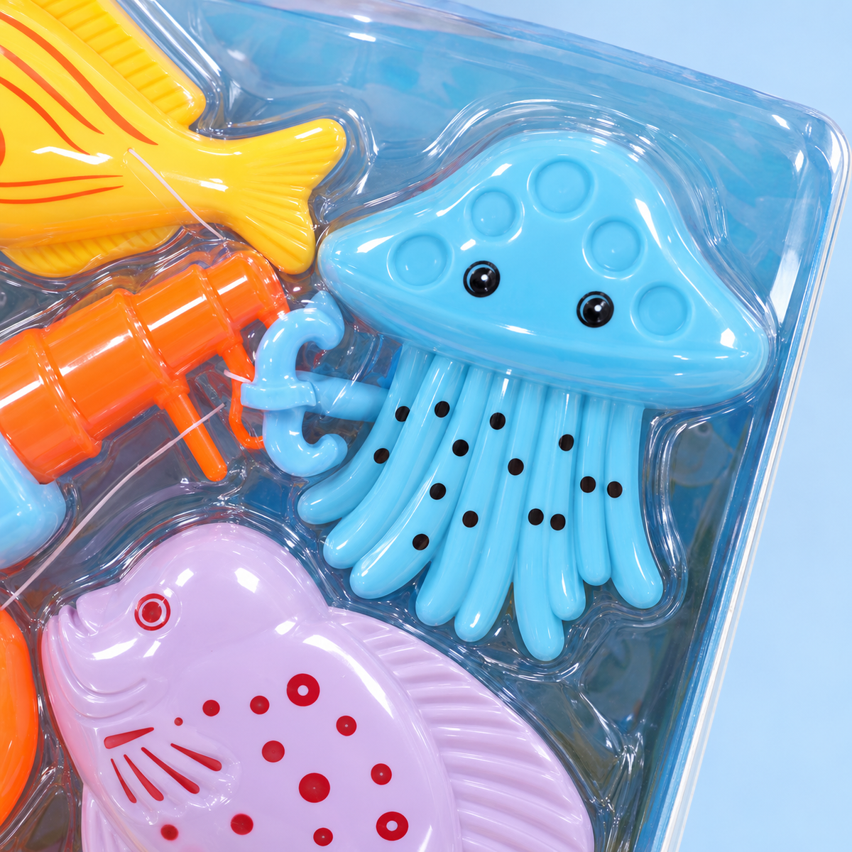 Detalle: Juego de pesca infantil con peces y accesorios