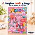 Juego de doctor con figuras de cerdito y herramientas de juguete en su presentación completa — Vendalia