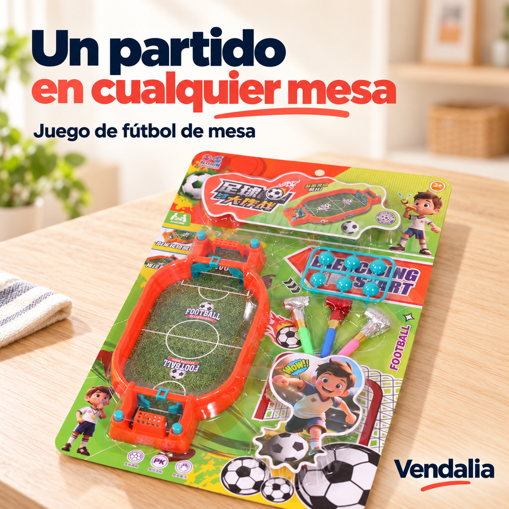 Juego de fútbol de mesa en su presentación completa — Vendalia