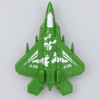 Detalle del avión verde J-35 incluido en el juego militar — Vendalia