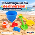 Vendalia — 53669 — set de cubeta azul y accesorios; ejemplo de colores enviados al azar